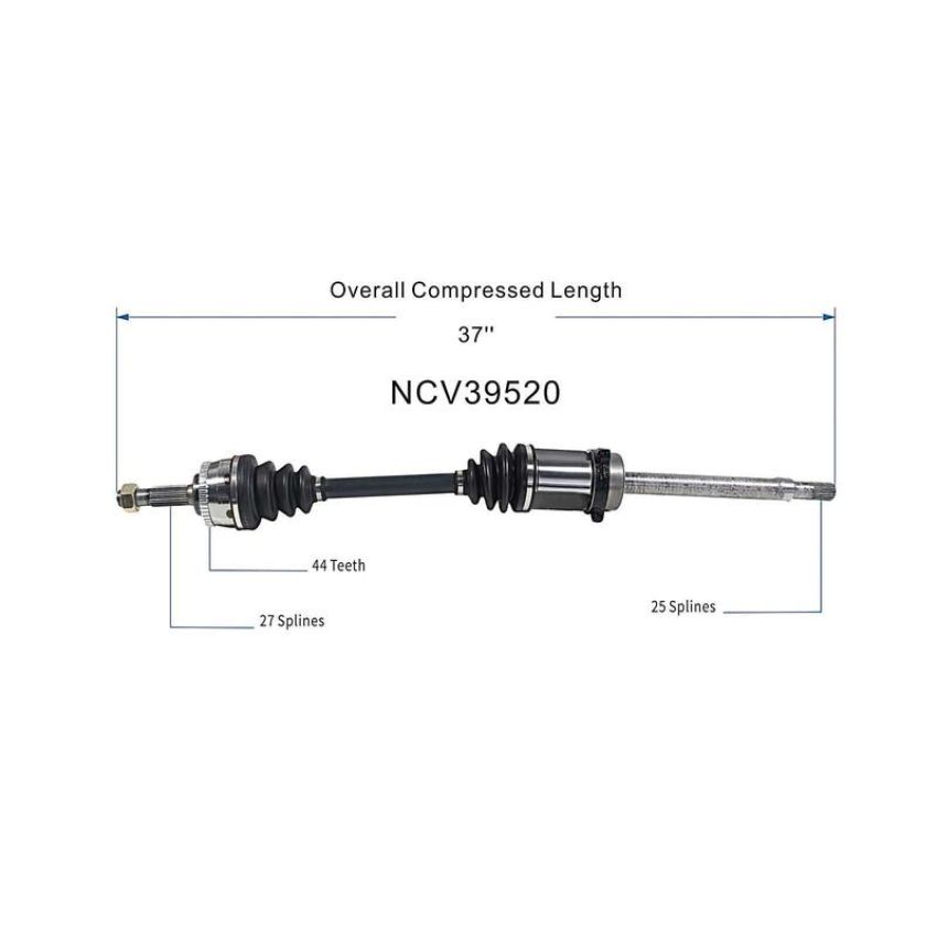 GSP NCV39520 99-02 INFINITI G20 CV Axle Assembly  - Front Right