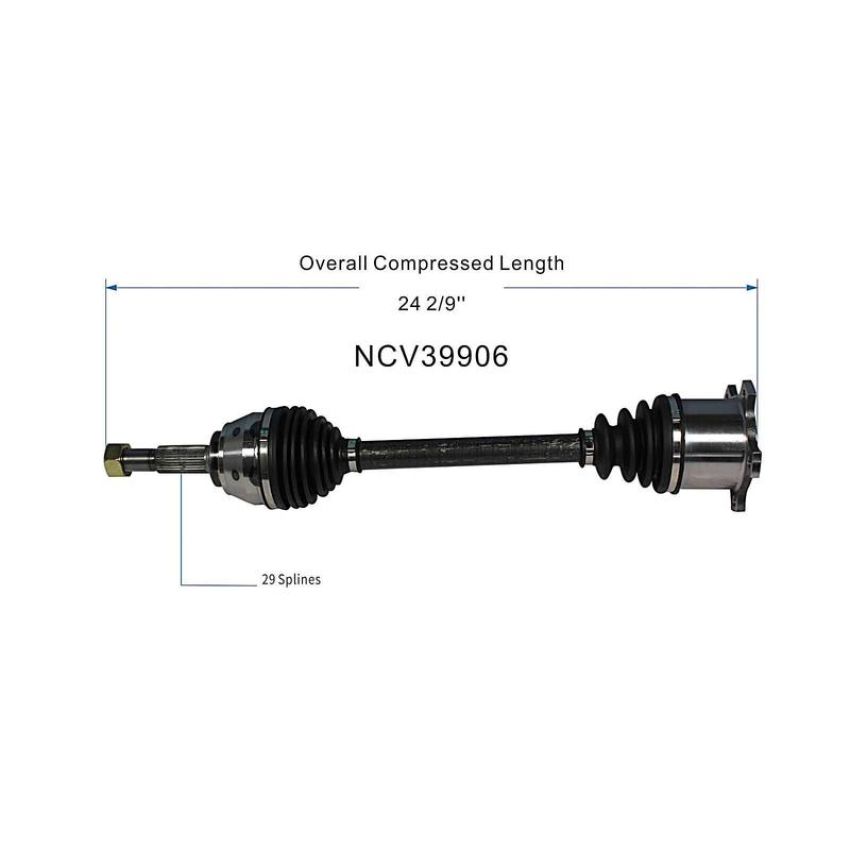 GSP NCV39906 97-01 INFINITI Q45 CV Axle Assembly  - Rear Left