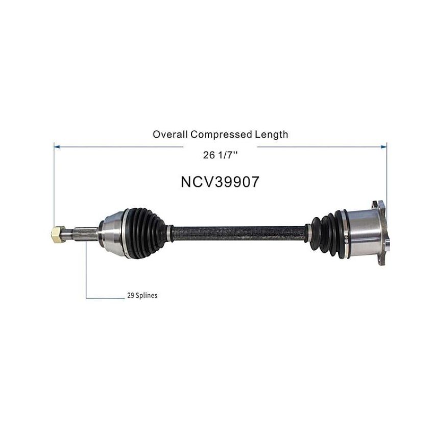 GSP NCV39907 97-01 INFINITI Q45 CV Axle Assembly  - Rear Right