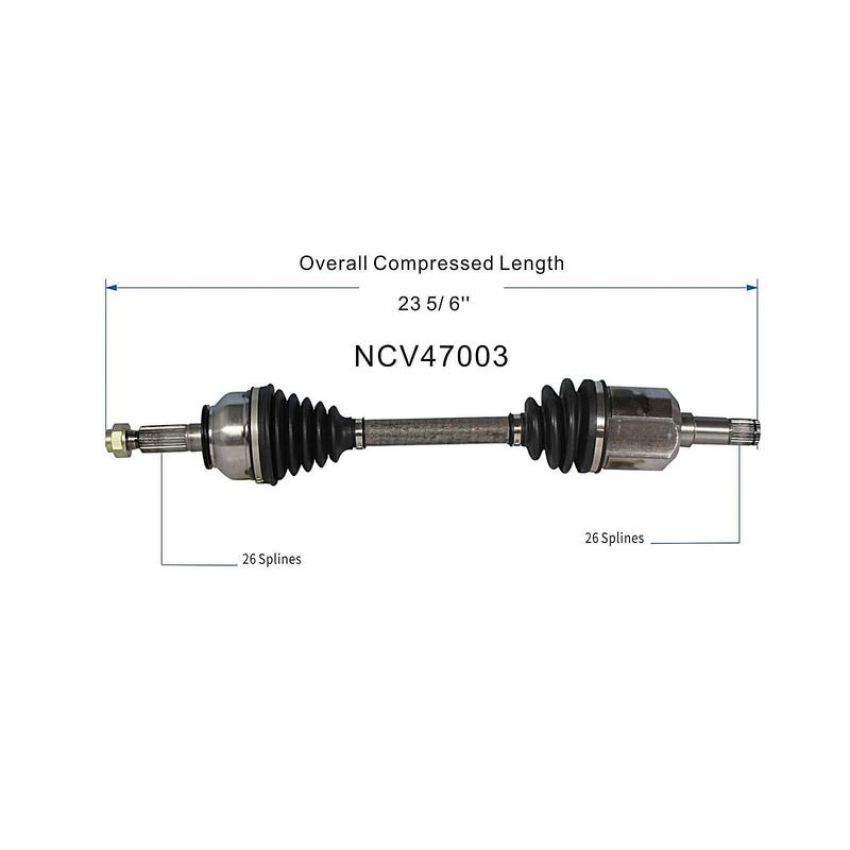 GSP NCV47003 83-87 Mazda 626 CV Axle Assembly  - Front Left