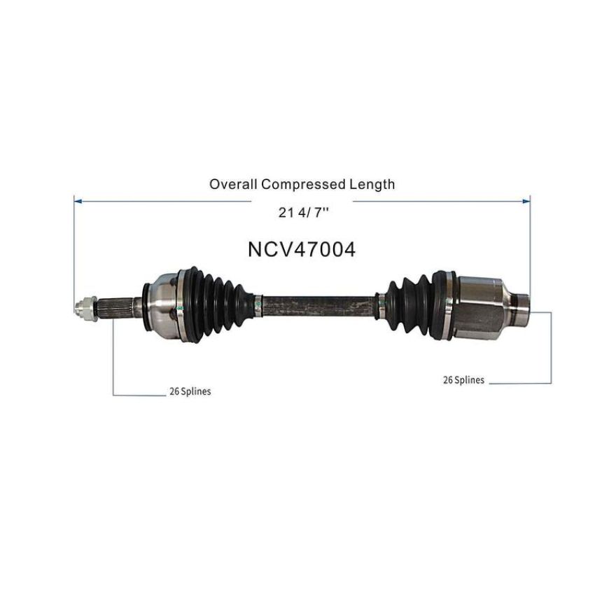 GSP NCV47004 83-87 Mazda 626 CV Axle Assembly  - Front Right