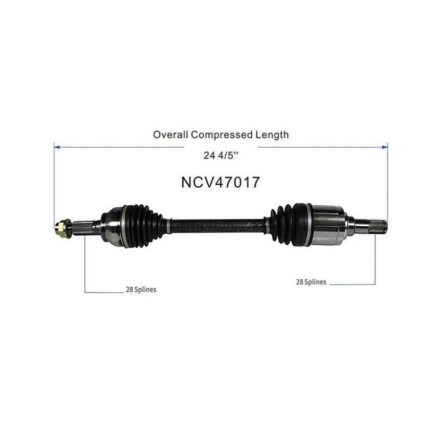 GSP NCV47017 12-13 Mazda 3 (2.0) CV Axle Assembly  - Front Left