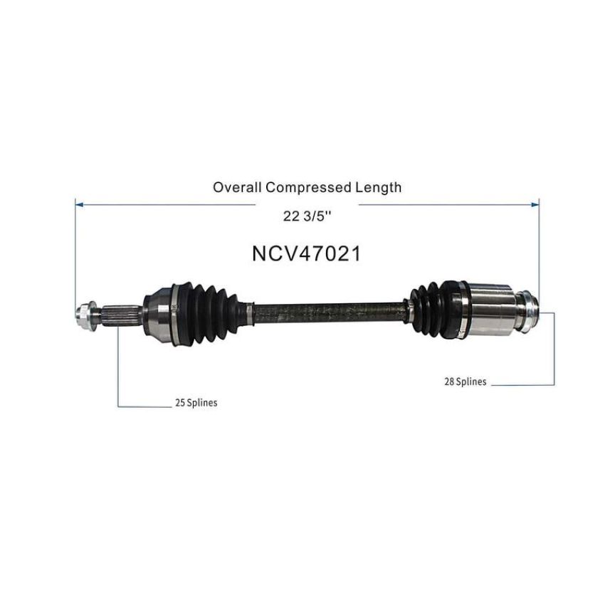 GSP NCV47021 11-14 Mazda 2 CV Axle Assembly  - Front Right