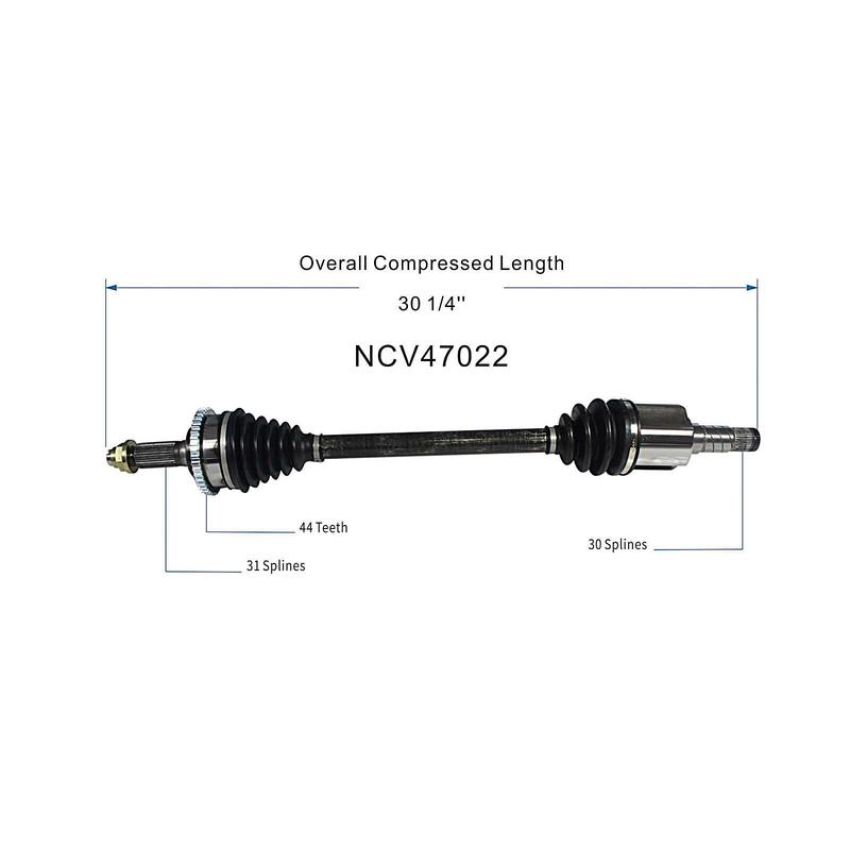 GSP NCV47022 93-95 Mazda RX-7 CV Axle Assembly  - Rear
