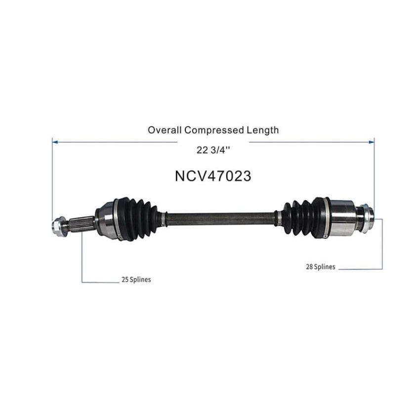 GSP NCV47023 11-14 Mazda 2 CV Axle Assembly  - Front Right