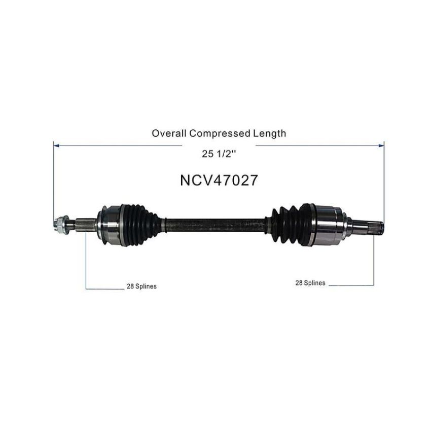 GSP NCV47027 14-18 Mazda 3 (2.0) CV Axle Assembly  - Front Left