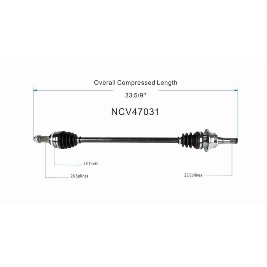 GSP NCV47031 14-16 Mazda CX-5 CV Axle Assembly  - Rear Right