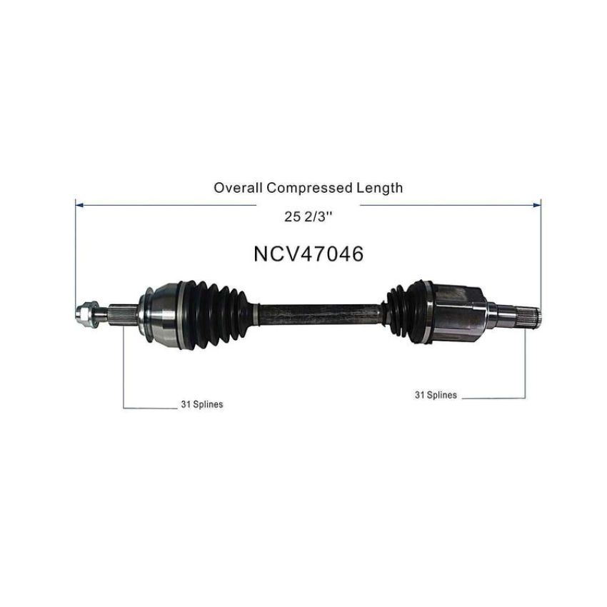 GSP NCV47046 14-16 Mazda CX-5 (2.5 - AWD/FWD) CV Axle Assembly  - Front Left