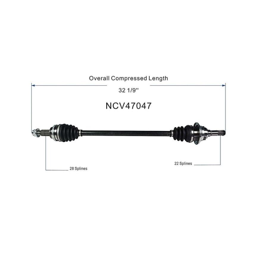 GSP NCV47047 13-16 Mazda CX-5 CV Axle Assembly  - Rear Left