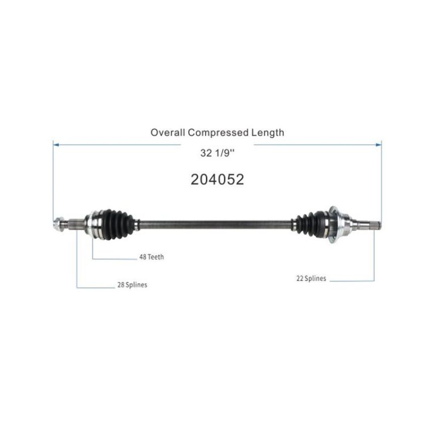 GSP NCV47088 17-24 Mazda CX-5 (2.2, 2.5) CV Axle Assembly  - Rear Left
