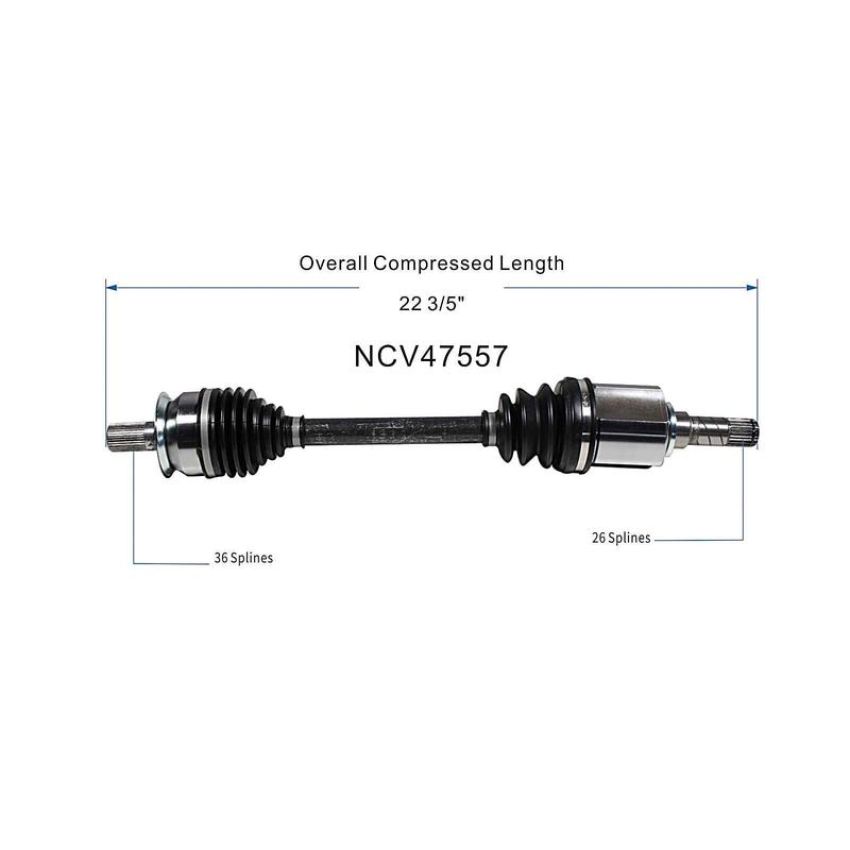 GSP NCV47557 04-05 Mazda 3 (2.0) CV Axle Assembly  - Front Left