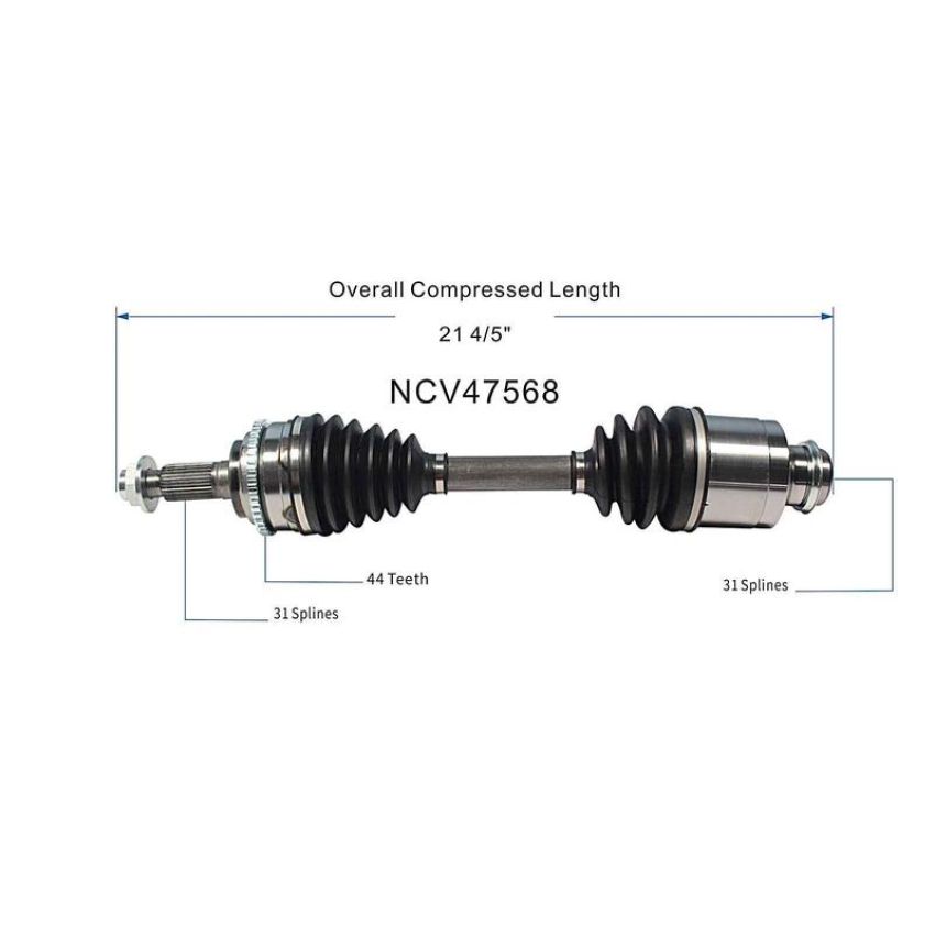 GSP NCV47568 06-07 Mazda 6 Mazdaspeed CV Axle Assembly  - Front Right