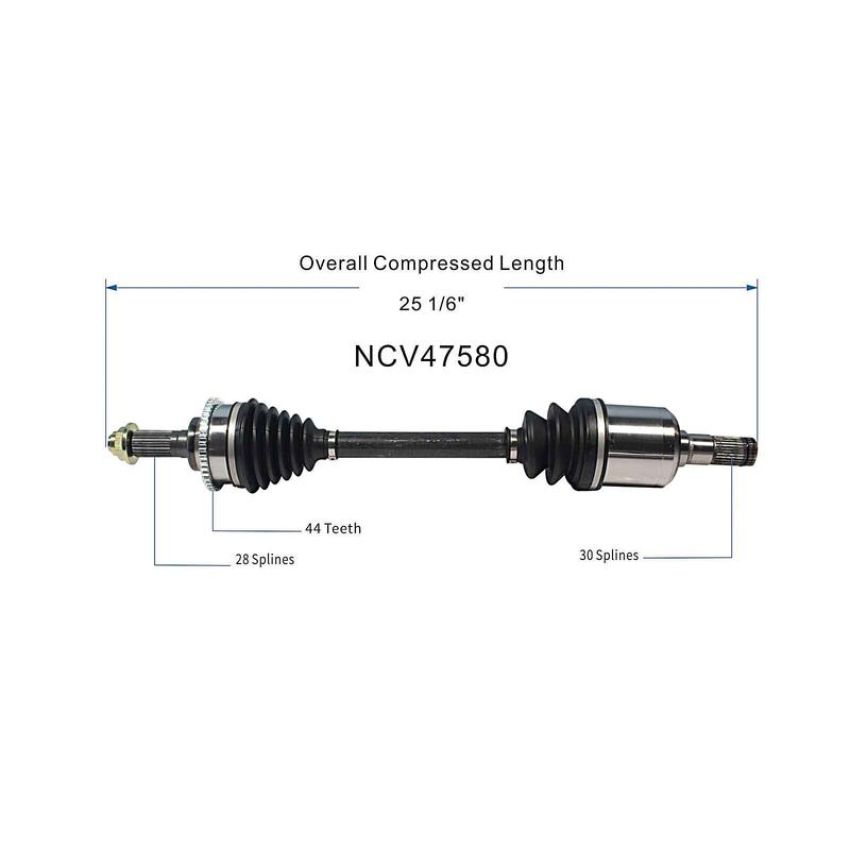 GSP NCV47580 03-08 Mazda 6 S CV Axle Assembly  - Front Left