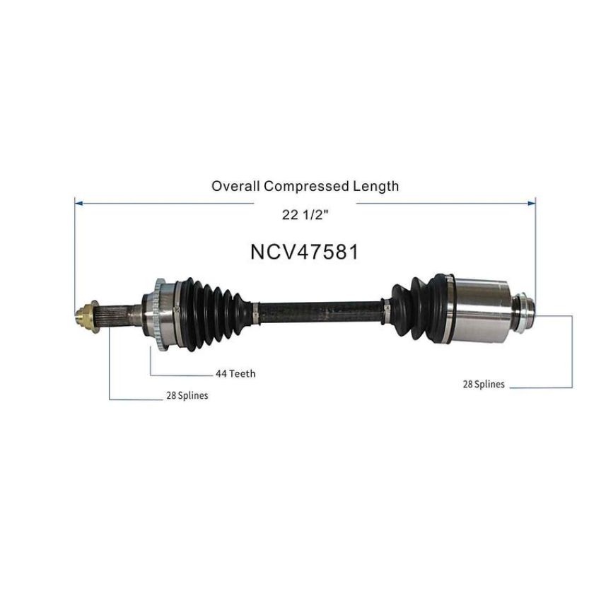 GSP NCV47581 03-08 Mazda 6 S CV Axle Assembly  - Front Right