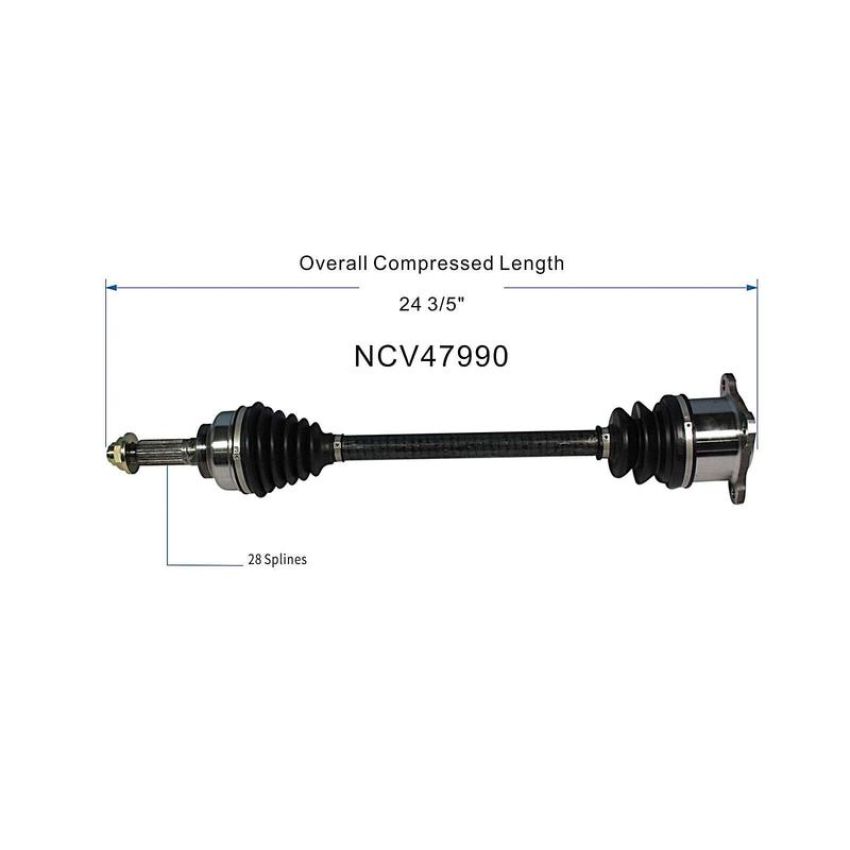 GSP NCV47990 86-91 Mazda RX-7 CV Axle Assembly  - Rear Right