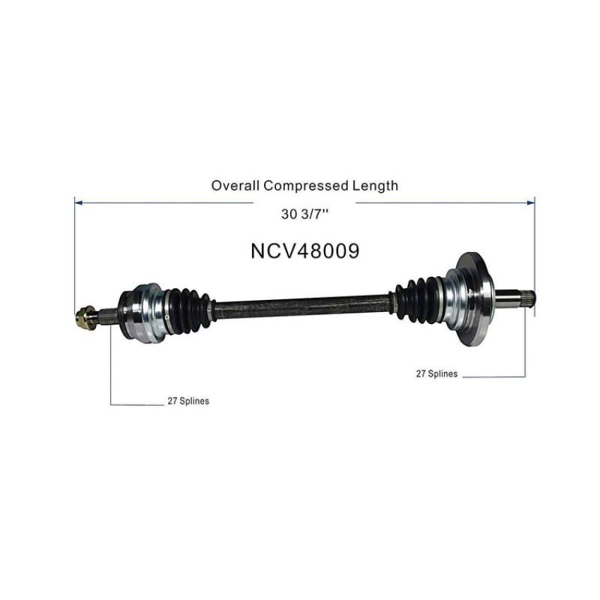 GSP NCV48009 Mercedes-Benz CV Axle Assembly  - Rear