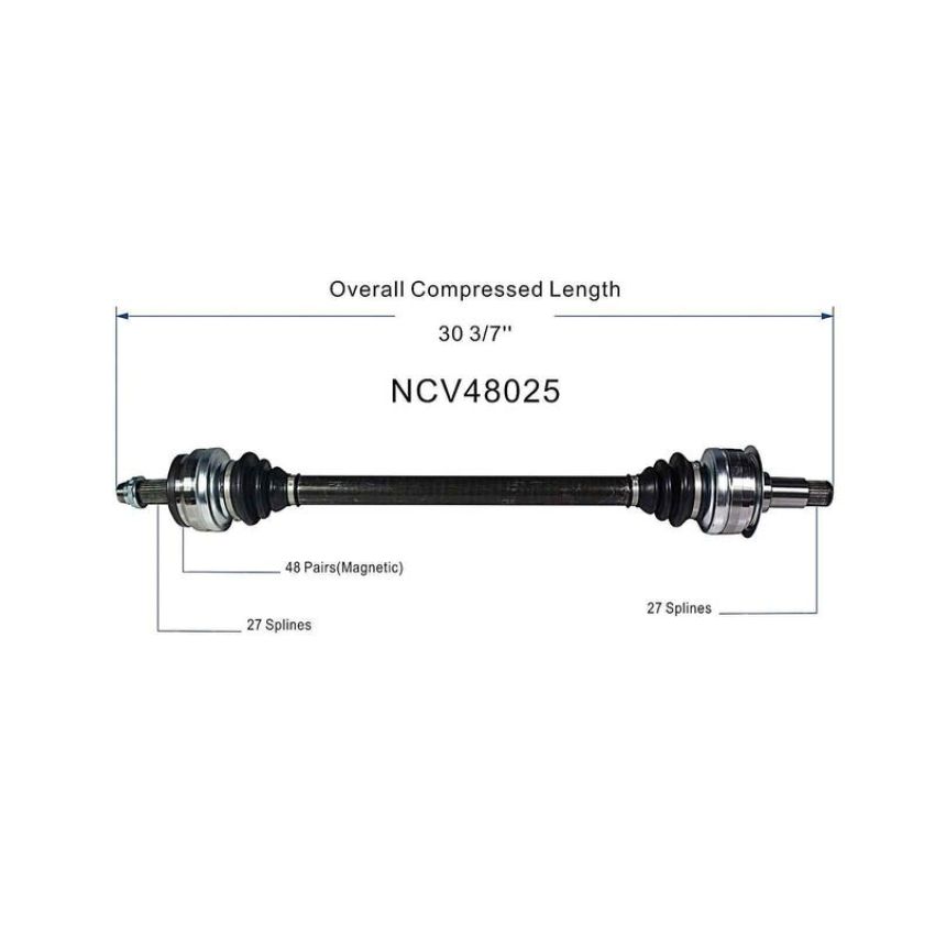 GSP NCV48025 Mercedes-Benz CV Axle Assembly  - Rear