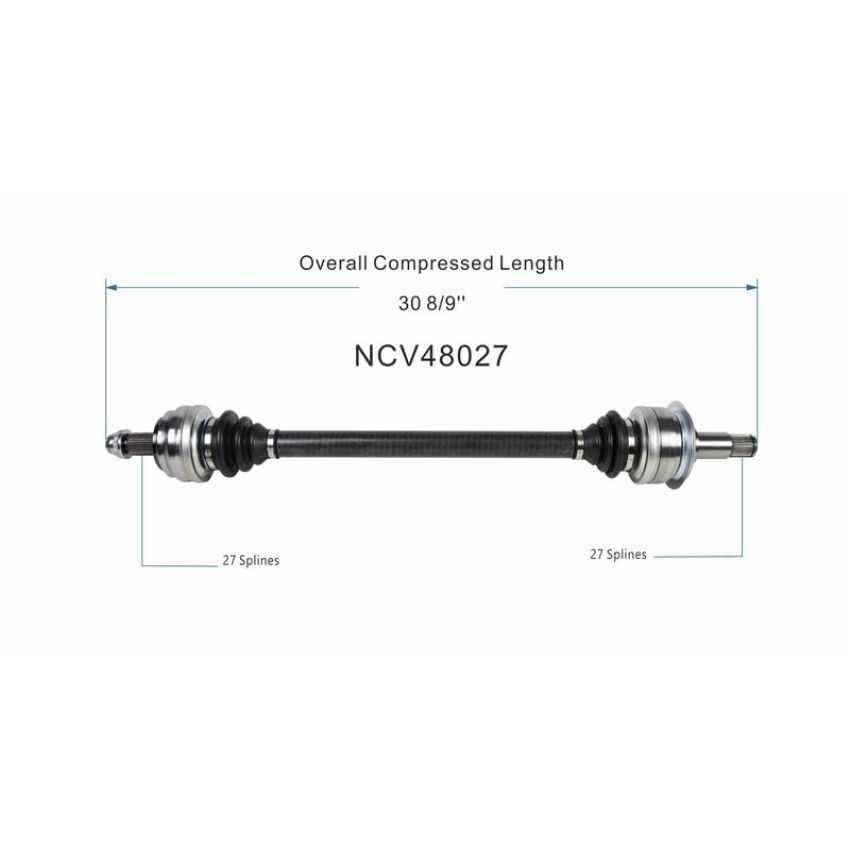 GSP NCV48027 Mercedes-Benz (Sedan) CV Axle Assembly