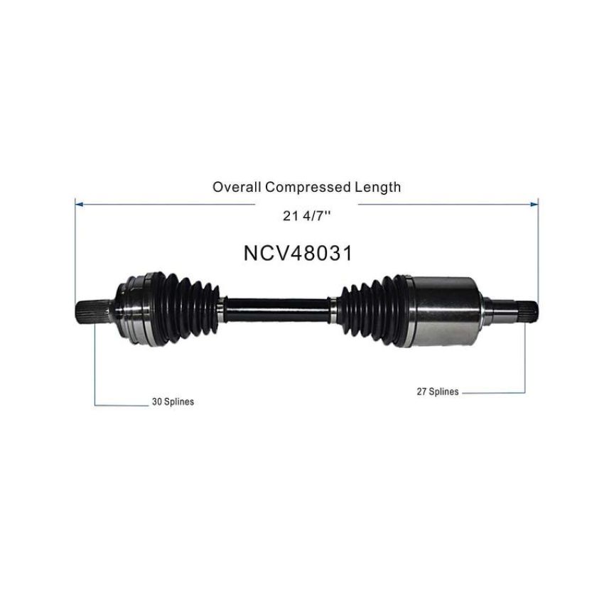 GSP NCV48031 Mercedes-Benz CV Axle Assembly  - Front Right