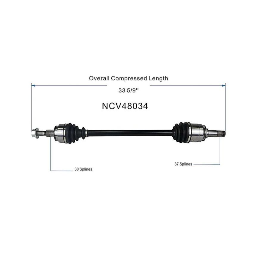 GSP NCV48034 Mercedes-Benz CV Axle Assembly