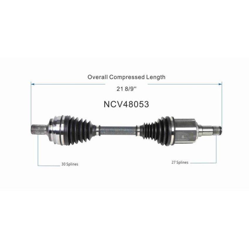 GSP NCV48053 Mercedes-Benz CV Axle Assembly  - Front Right