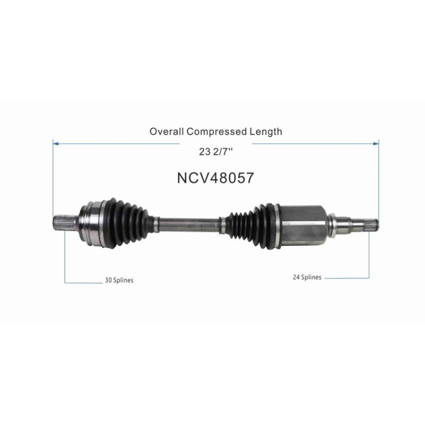 GSP NCV48057 Mercedes-Benz CV Axle Assembly  - Front Right