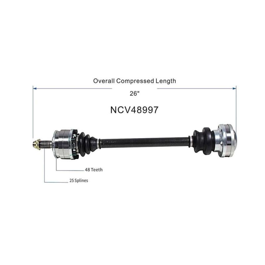 GSP NCV48997 Mercedes-Benz (Sedan) CV Axle Assembly  - Rear