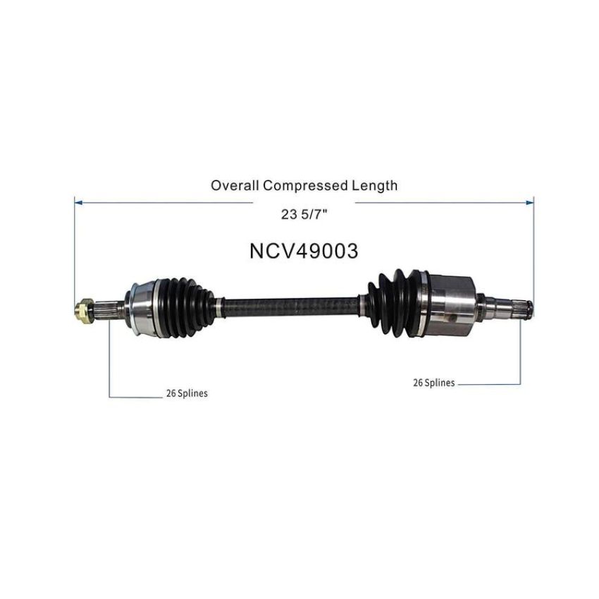 GSP NCV49003 07-15 Mini Cooper (1.6) CV Axle Assembly  - Front Left