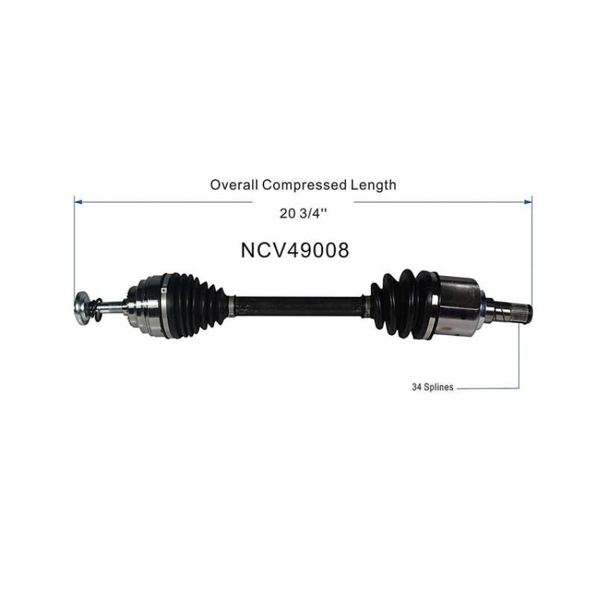 GSP NCV49008 14-23 Mini Cooper (1.5) CV Axle Assembly  - Front Left