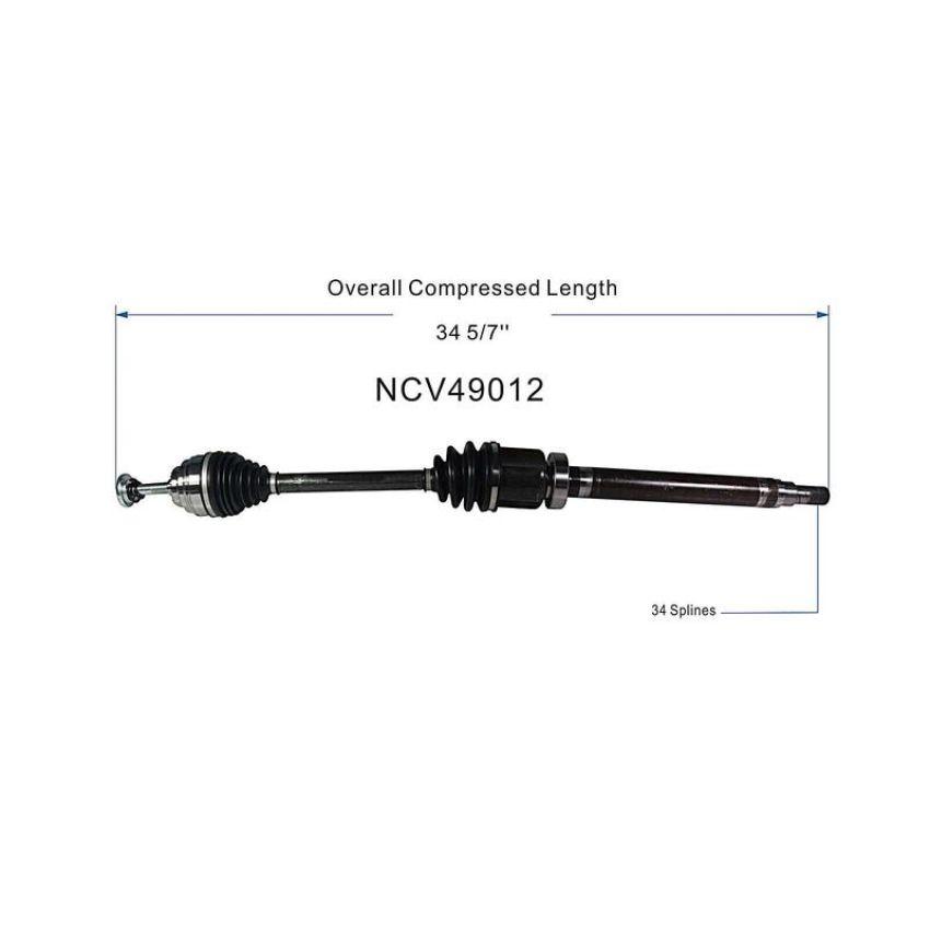 GSP NCV49012 14-22 Mini Cooper (1.5) CV Axle Assembly  - Front Right