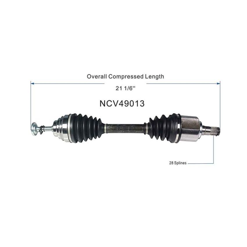 GSP NCV49013 BMW, Mini (2.0) CV Axle Assembly  - Front Left