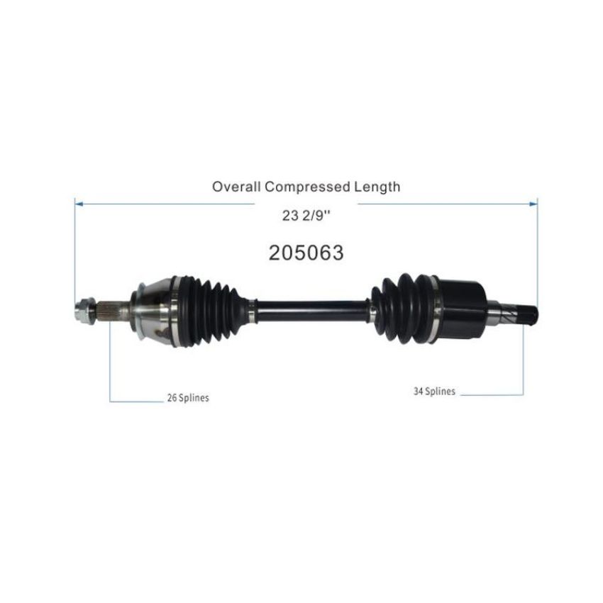 GSP NCV49040 07-15 Mini Cooper (1.6) CV Axle Assembly  - Front Left