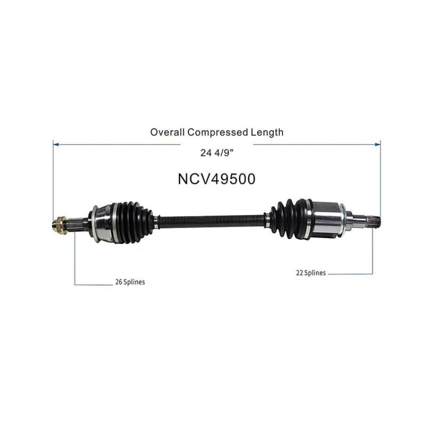 GSP NCV49500 02-04 Mini Cooper CV Axle Assembly  - Front Left