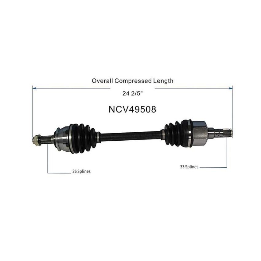 GSP NCV49508 07-15 Mini Cooper (1.6) CV Axle Assembly  - Front Left