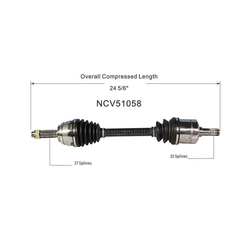 GSP NCV51058 92-95 Mitsubishi Diamante (Wagon) CV Axle Assembly  - Front Right