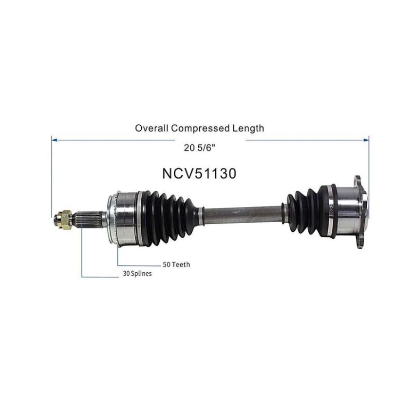 GSP NCV51130 01-06 Mitsubishi Montero CV Axle Assembly  - Front Right