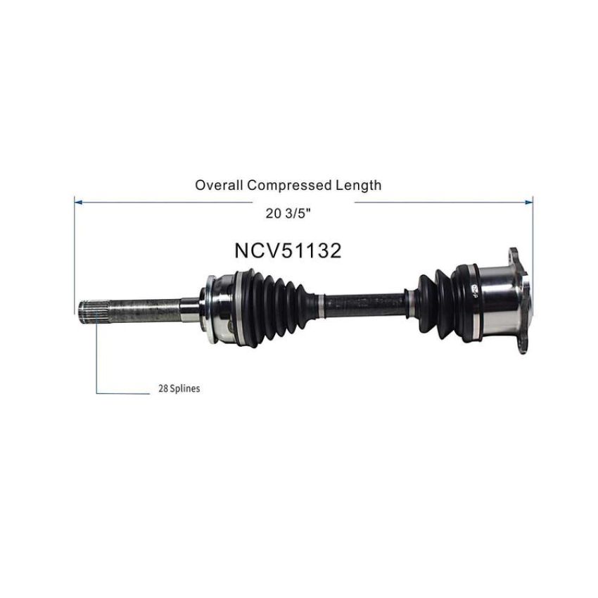 GSP NCV51132 Mitsubishi (3.0, 3.5) CV Axle Assembly  - Front Right