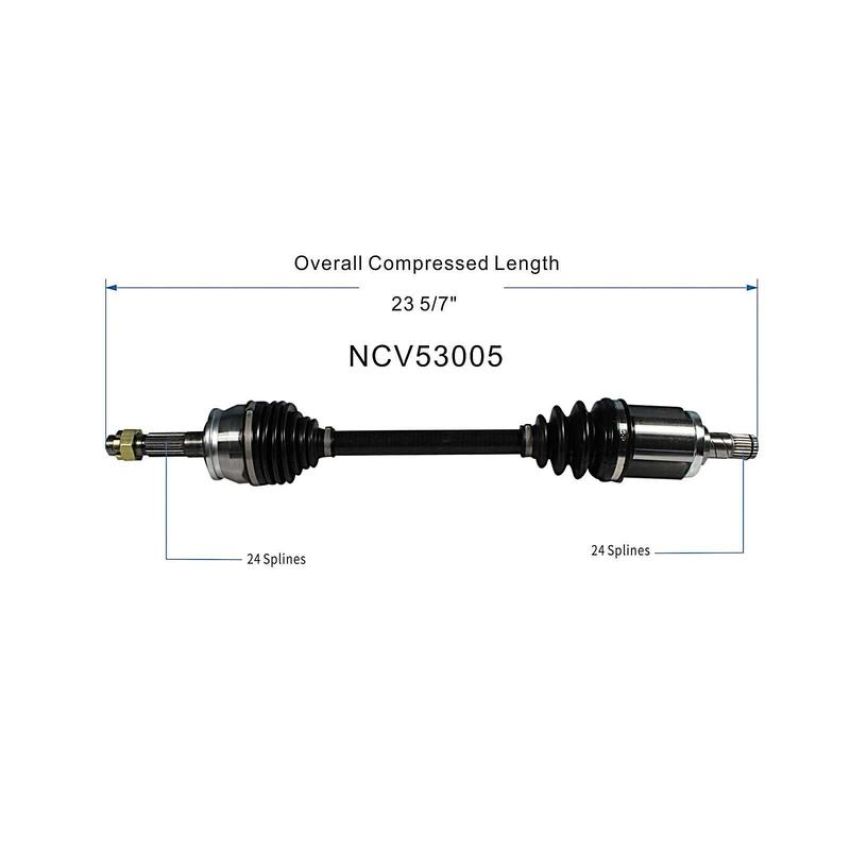 GSP NCV53005 Nissan CV Axle Assembly  - Front Left