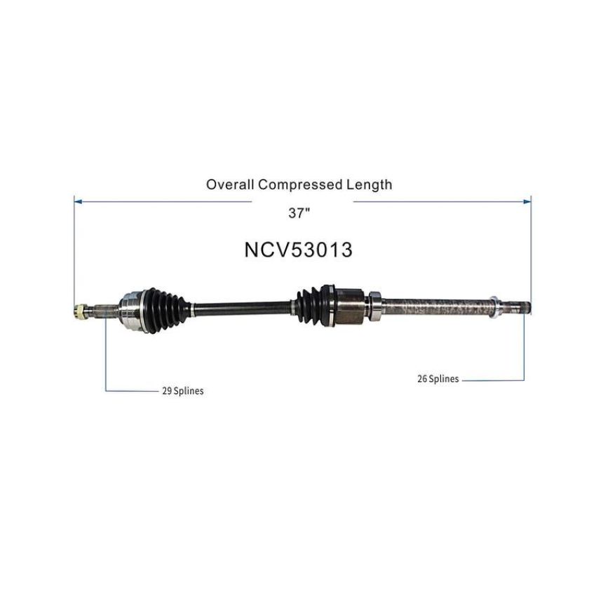 GSP NCV53013 07-12 Nissan Sentra CV Axle Assembly  - Front Right