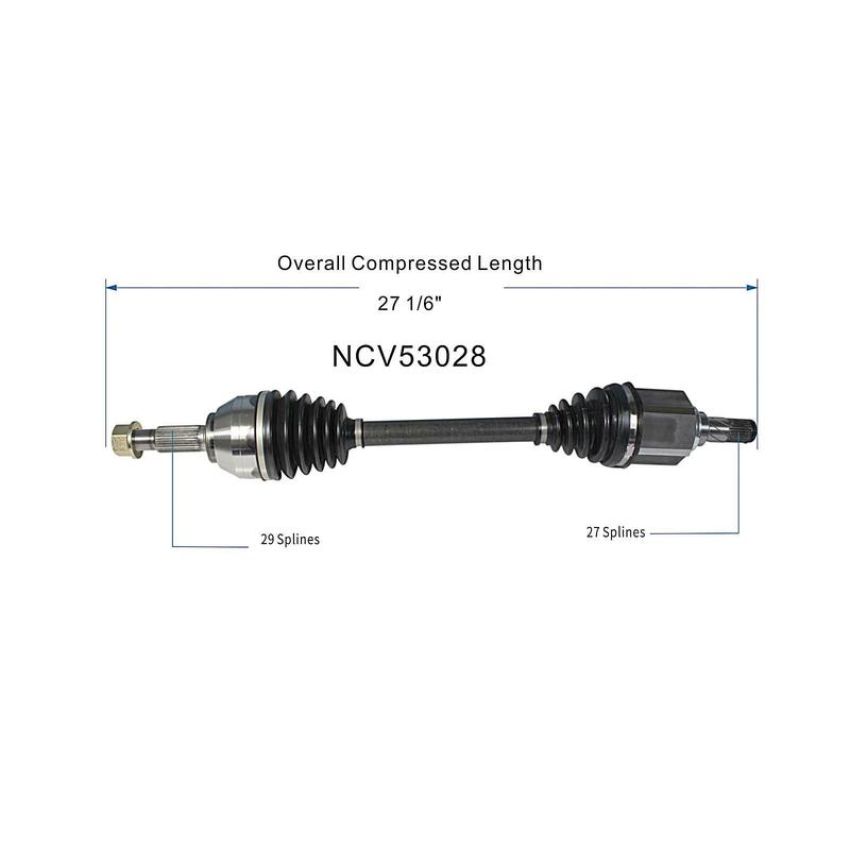 GSP NCV53028 11-17 Nissan Juke (FWD) CV Axle Assembly  - Front Left