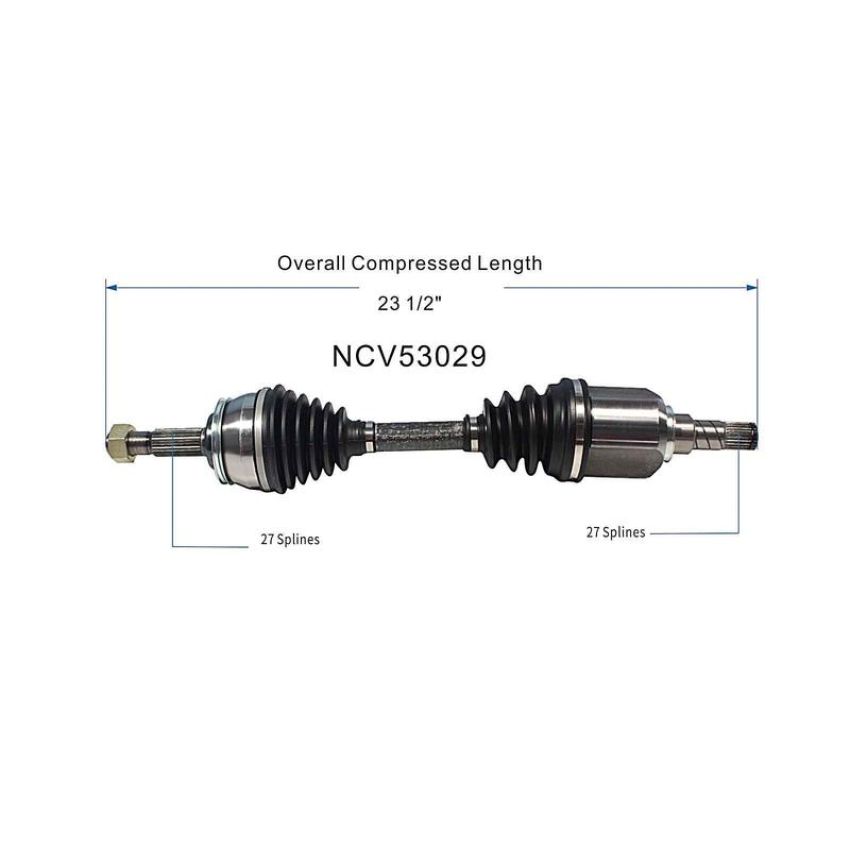 GSP NCV53029 86-88 Nissan Stanza (Wagon) CV Axle Assembly  - Front Left