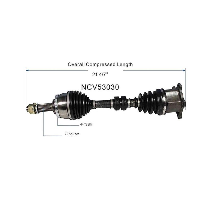 GSP NCV53030 02-06 Nissan X-Trail CV Axle Assembly  - Front Right