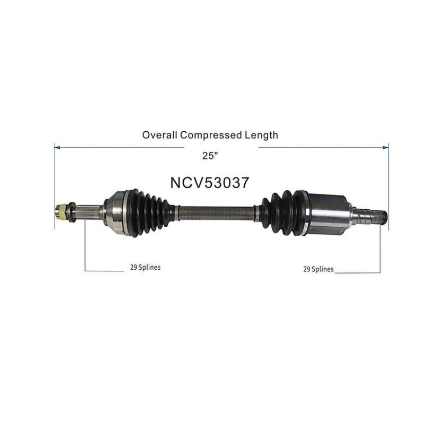 GSP NCV53037 07-12 Nissan Sentra SE-R Spec V CV Axle Assembly  - Front Left