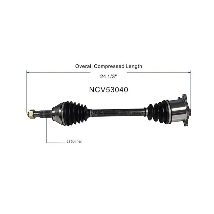 GSP NCV53040 90-96 Nissan 300ZX CV Axle Assembly  - Rear Left