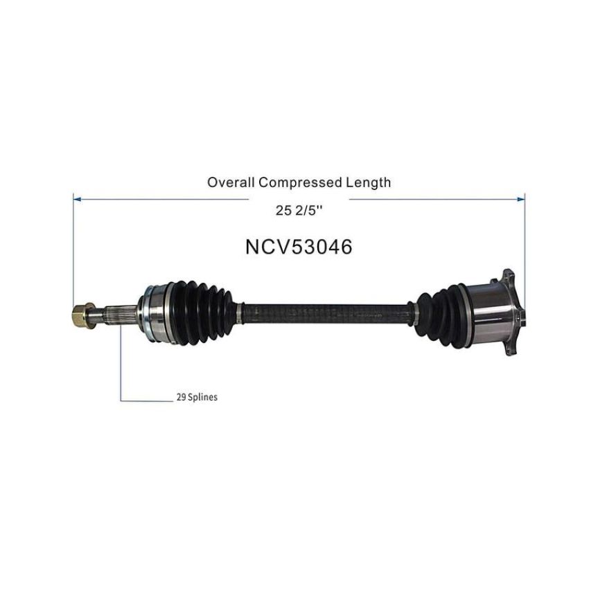 GSP NCV53046 93-94 INFINITI J30 CV Axle Assembly  - Rear Right