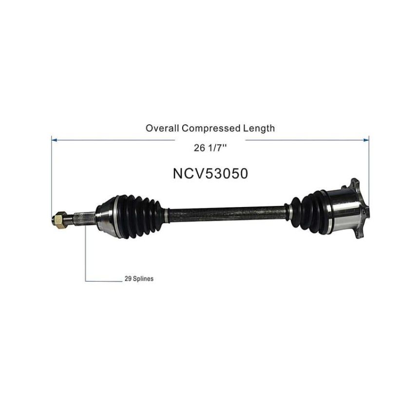 GSP NCV53050 90-96 Nissan 300ZX CV Axle Assembly  - Rear Right