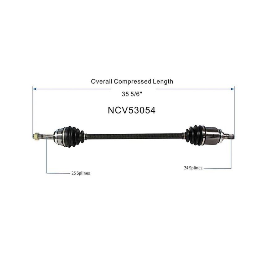 GSP NCV53054 91-92 Nissan Sentra E CV Axle Assembly  - Front Right