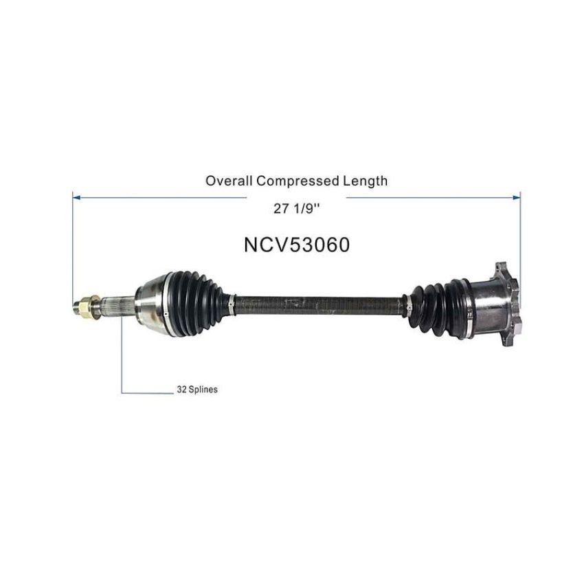 GSP NCV53060 90-96 INFINITI Q45 CV Axle Assembly  - Rear Right