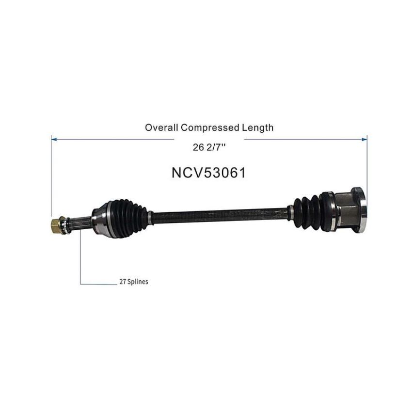 GSP NCV53061 06-08 INFINITI M35 X CV Axle Assembly  - Front Left