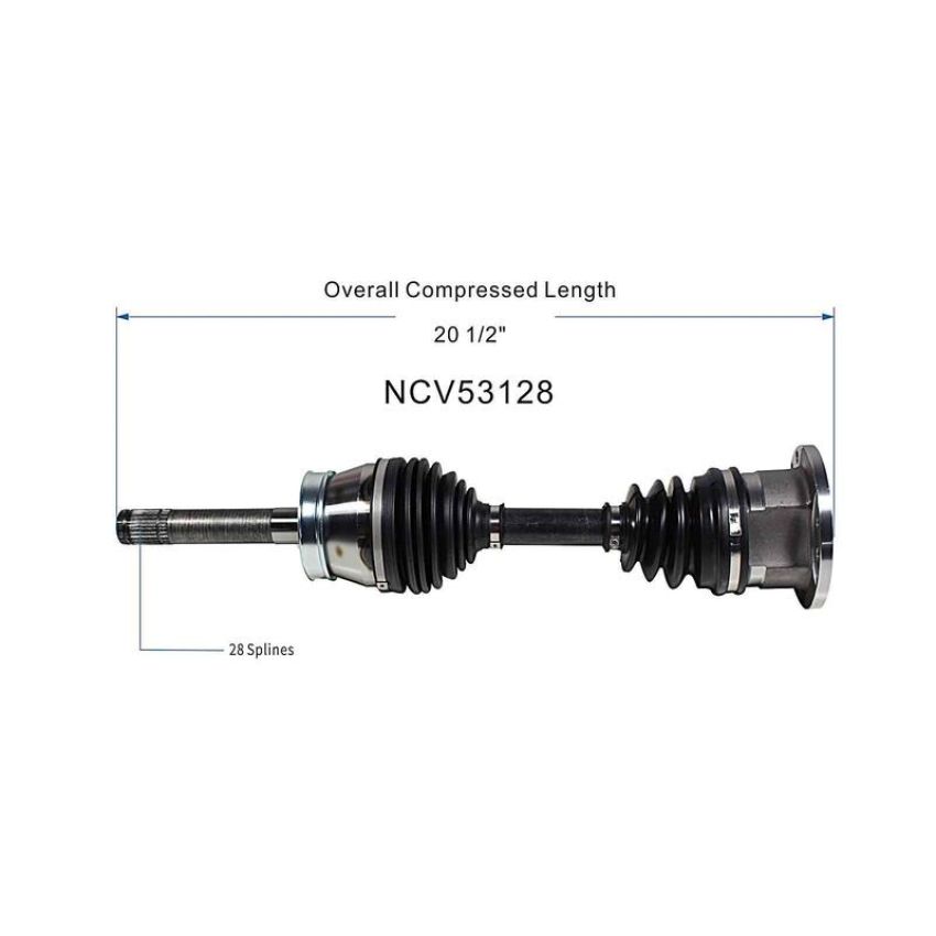 GSP NCV53128 INFINITI, Nissan (2.4) CV Axle Assembly  - Front